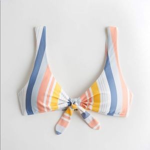Hollister Striped Bikini Top Brand New